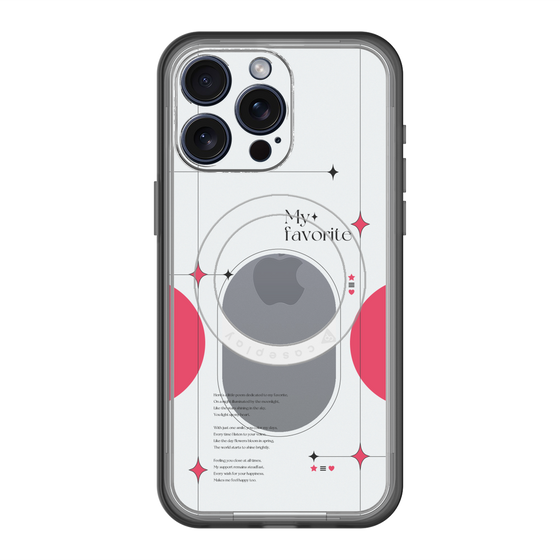 スリムプロテクションプレミアムケース with MagSafe［ オリジナル - チェキケース - レッド ］
