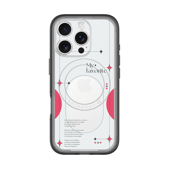 スリムプロテクションプレミアムケース with MagSafe［ オリジナル - チェキケース - レッド ］