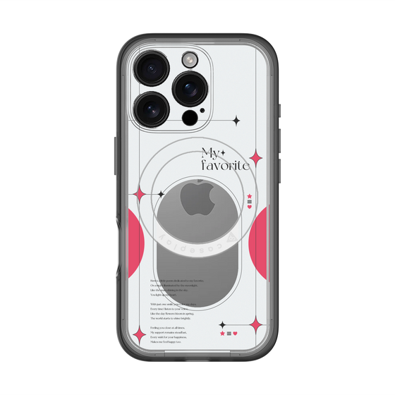 スリムプロテクションプレミアムケース with MagSafe［ オリジナル - チェキケース - レッド ］