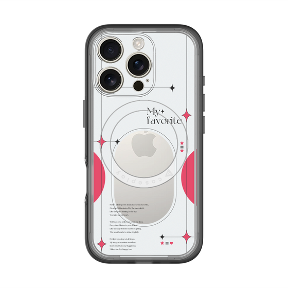 スリムプロテクションプレミアムケース with MagSafe［ オリジナル - チェキケース - レッド ］