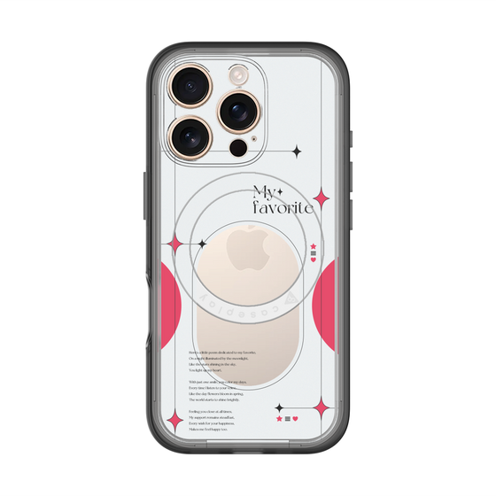 スリムプロテクションプレミアムケース with MagSafe［ オリジナル - チェキケース - レッド ］