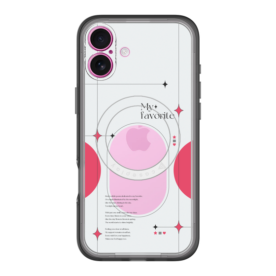 スリムプロテクションプレミアムケース with MagSafe［ オリジナル - チェキケース - レッド ］