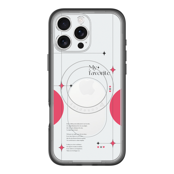 スリムプロテクションプレミアムケース with MagSafe［ オリジナル - チェキケース - レッド ］