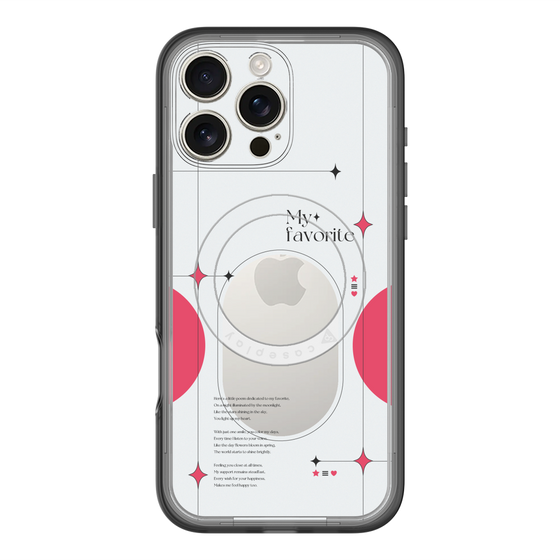 スリムプロテクションプレミアムケース with MagSafe［ オリジナル - チェキケース - レッド ］