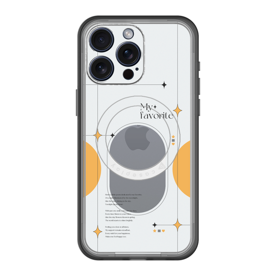 スリムプロテクションプレミアムケース with MagSafe［ オリジナル - チェキケース - オレンジ ］