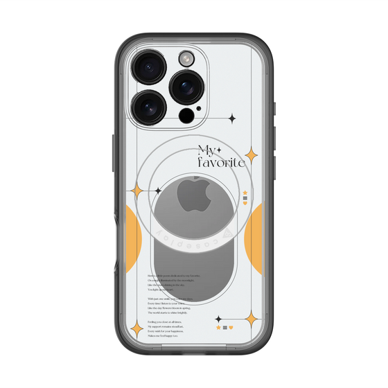 スリムプロテクションプレミアムケース with MagSafe［ オリジナル - チェキケース - オレンジ ］