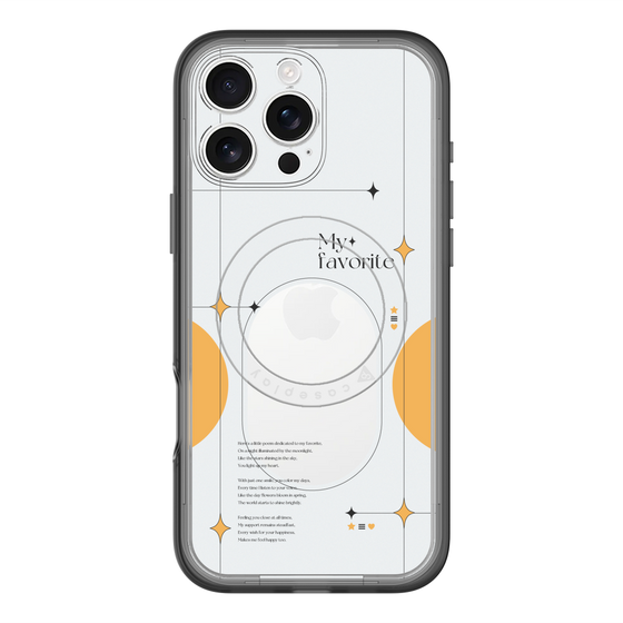 スリムプロテクションプレミアムケース with MagSafe［ オリジナル - チェキケース - オレンジ ］
