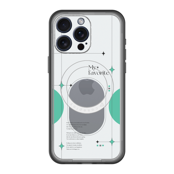 スリムプロテクションプレミアムケース with MagSafe［ オリジナル - チェキケース - グリーン ］