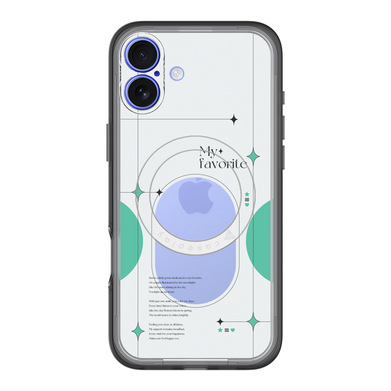 スリムプロテクションプレミアムケース with MagSafe［ オリジナル - チェキケース - グリーン ］