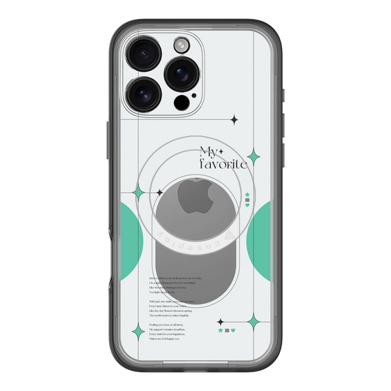 スリムプロテクションプレミアムケース with MagSafe［ オリジナル - チェキケース - グリーン ］