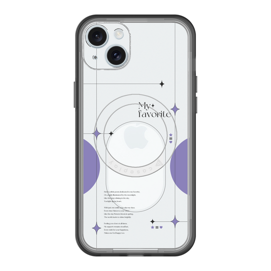 スリムプロテクションプレミアムケース with MagSafe［ オリジナル - チェキケース - パープル ］