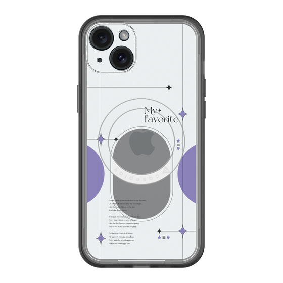 スリムプロテクションプレミアムケース with MagSafe［ オリジナル - チェキケース - パープル ］
