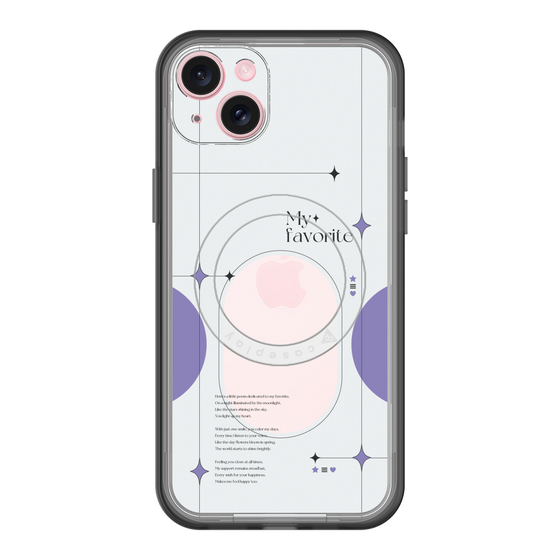 スリムプロテクションプレミアムケース with MagSafe［ オリジナル - チェキケース - パープル ］