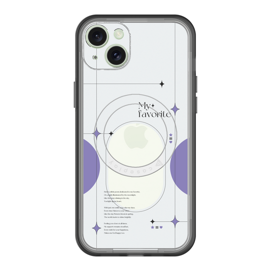 スリムプロテクションプレミアムケース with MagSafe［ オリジナル - チェキケース - パープル ］