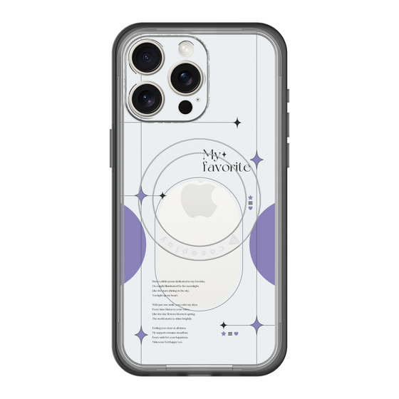 スリムプロテクションプレミアムケース with MagSafe［ オリジナル - チェキケース - パープル ］