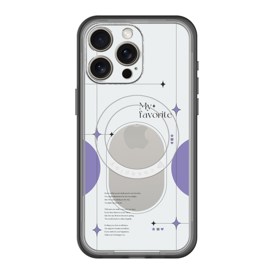 スリムプロテクションプレミアムケース with MagSafe［ オリジナル - チェキケース - パープル ］