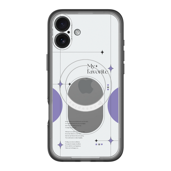 スリムプロテクションプレミアムケース with MagSafe［ オリジナル - チェキケース - パープル ］