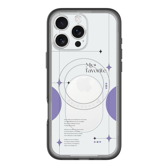 スリムプロテクションプレミアムケース with MagSafe［ オリジナル - チェキケース - パープル ］