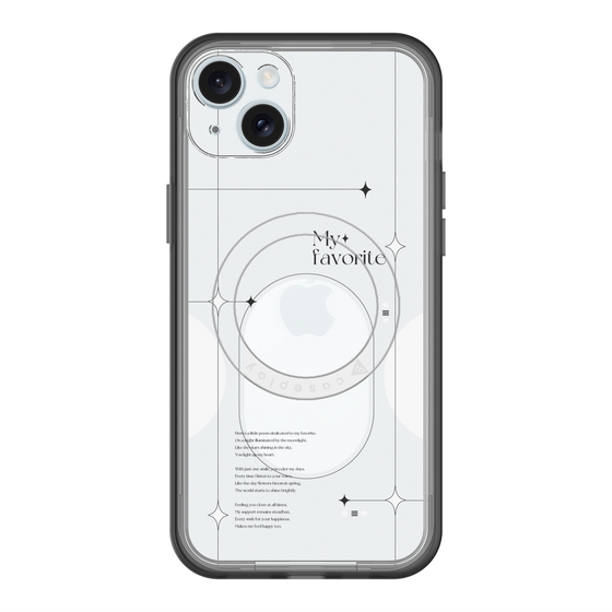 スリムプロテクションプレミアムケース with MagSafe［ オリジナル - チェキケース - ホワイト ］