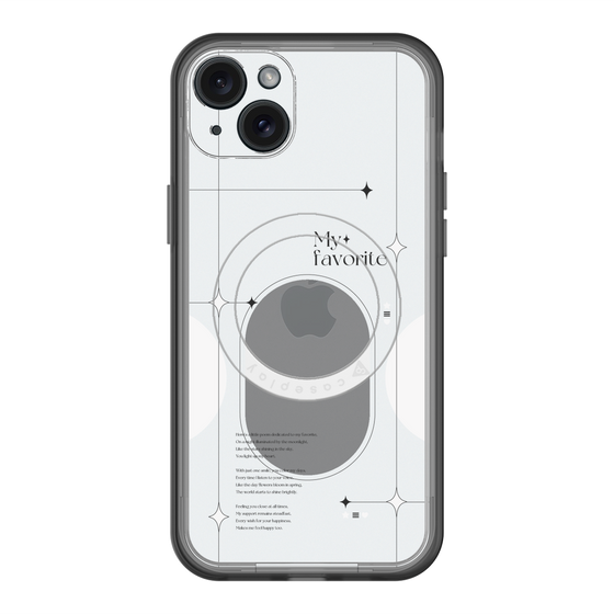 スリムプロテクションプレミアムケース with MagSafe［ オリジナル - チェキケース - ホワイト ］
