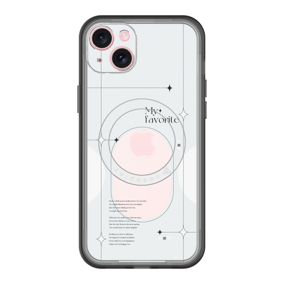 スリムプロテクションプレミアムケース with MagSafe［ オリジナル - チェキケース - ホワイト ］
