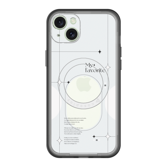 スリムプロテクションプレミアムケース with MagSafe［ オリジナル - チェキケース - ホワイト ］