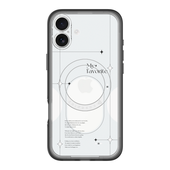 スリムプロテクションプレミアムケース with MagSafe［ オリジナル - チェキケース - ホワイト ］