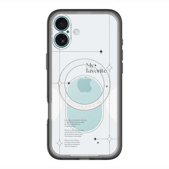 スリムプロテクションプレミアムケース with MagSafe［ オリジナル - チェキケース - ホワイト ］