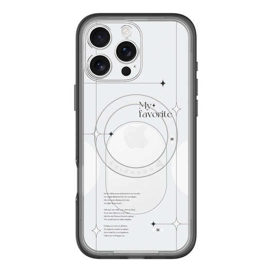 スリムプロテクションプレミアムケース with MagSafe［ オリジナル - チェキケース - ホワイト ］