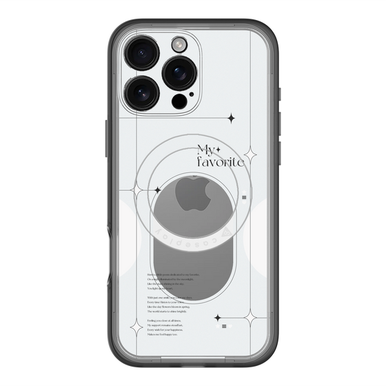 スリムプロテクションプレミアムケース with MagSafe［ オリジナル - チェキケース - ホワイト ］