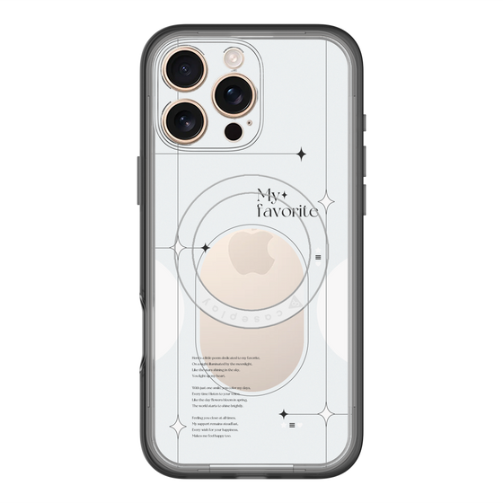 スリムプロテクションプレミアムケース with MagSafe［ オリジナル - チェキケース - ホワイト ］