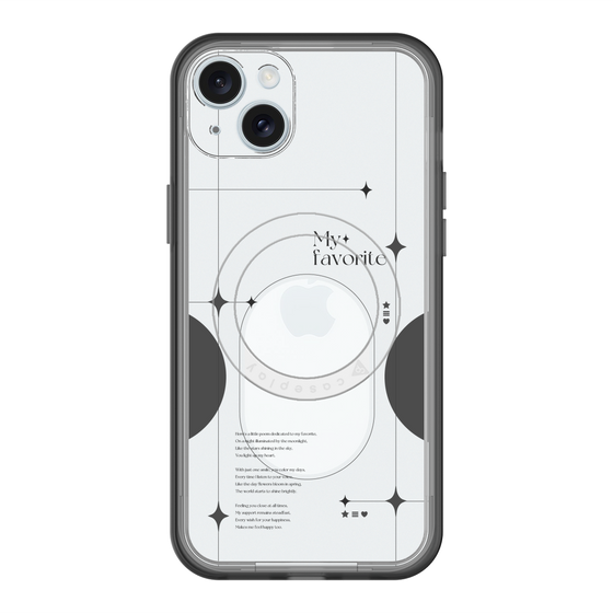 スリムプロテクションプレミアムケース with MagSafe［ オリジナル - チェキケース - ブラック ］