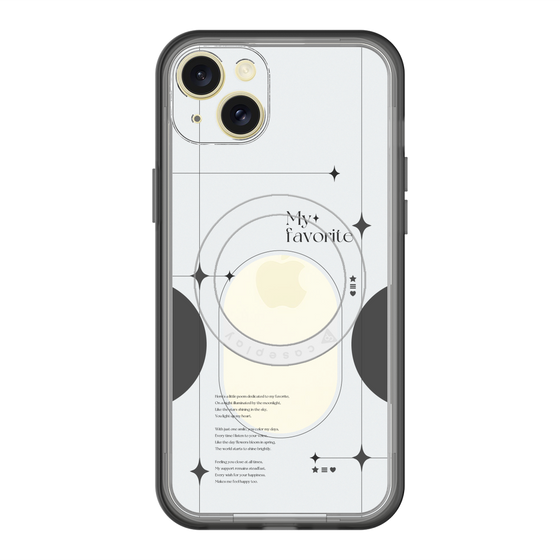 スリムプロテクションプレミアムケース with MagSafe［ オリジナル - チェキケース - ブラック ］