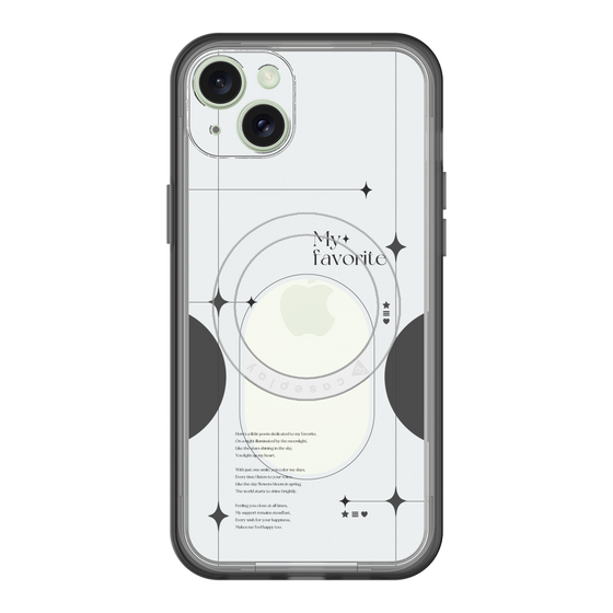 スリムプロテクションプレミアムケース with MagSafe［ オリジナル - チェキケース - ブラック ］
