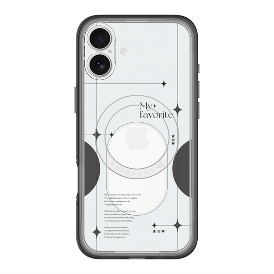 スリムプロテクションプレミアムケース with MagSafe［ オリジナル - チェキケース - ブラック ］