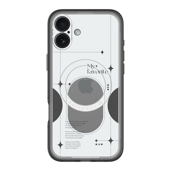 スリムプロテクションプレミアムケース with MagSafe［ オリジナル - チェキケース - ブラック ］