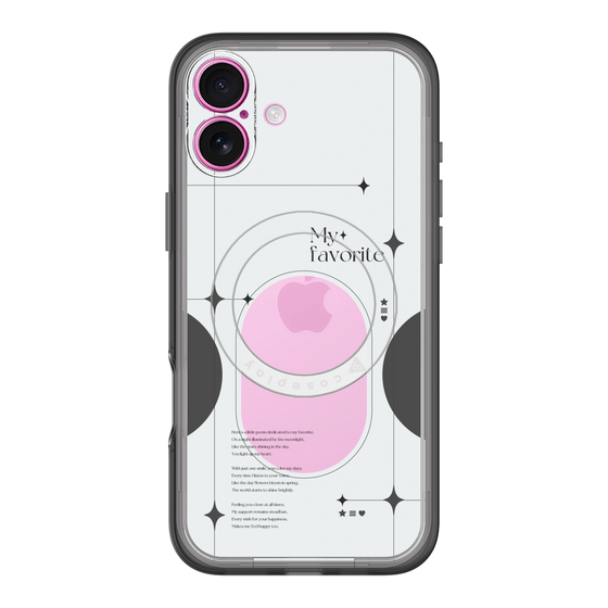 スリムプロテクションプレミアムケース with MagSafe［ オリジナル - チェキケース - ブラック ］