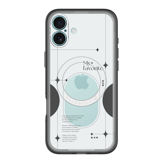 スリムプロテクションプレミアムケース with MagSafe［ オリジナル - チェキケース - ブラック ］