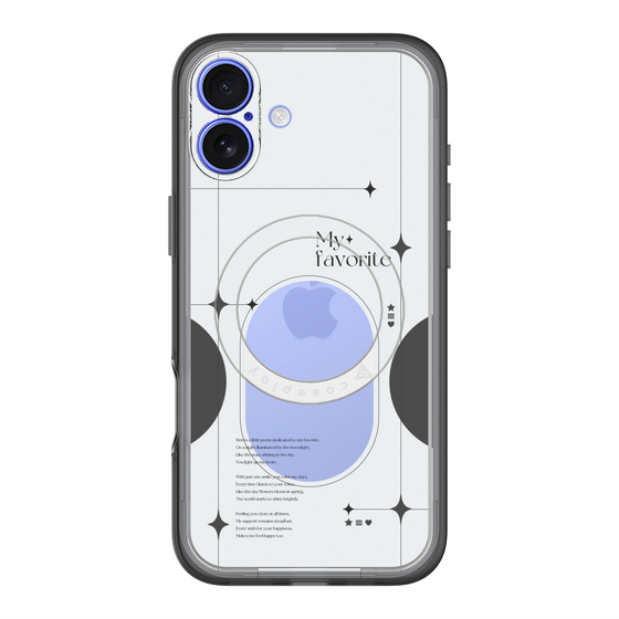 スリムプロテクションプレミアムケース with MagSafe［ オリジナル - チェキケース - ブラック ］