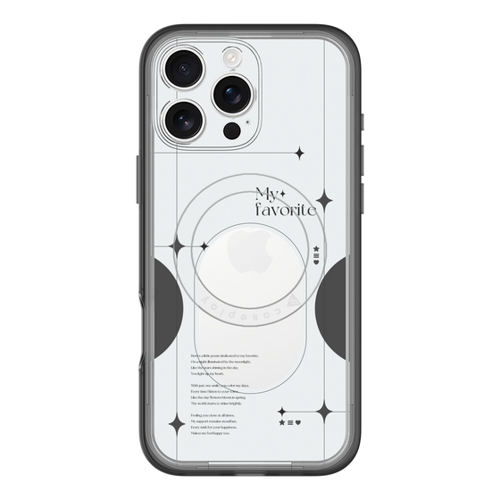 スリムプロテクションプレミアムケース with MagSafe［ オリジナル - チェキケース - ブラック ］