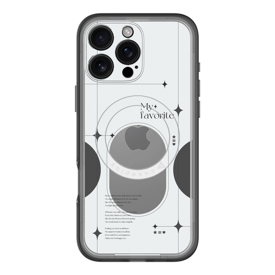 スリムプロテクションプレミアムケース with MagSafe［ オリジナル - チェキケース - ブラック ］