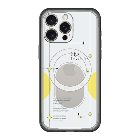 スリムプロテクションプレミアムケース with MagSafe［ オリジナル - チェキケース - イエロー ］