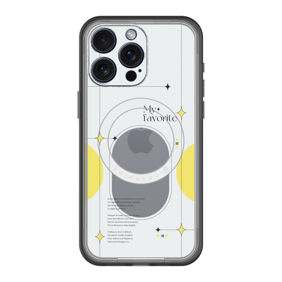 スリムプロテクションプレミアムケース with MagSafe［ オリジナル - チェキケース - イエロー ］
