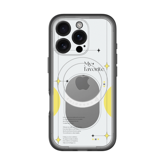 スリムプロテクションプレミアムケース with MagSafe［ オリジナル - チェキケース - イエロー ］