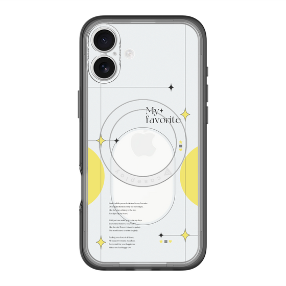 スリムプロテクションプレミアムケース with MagSafe［ オリジナル - チェキケース - イエロー ］