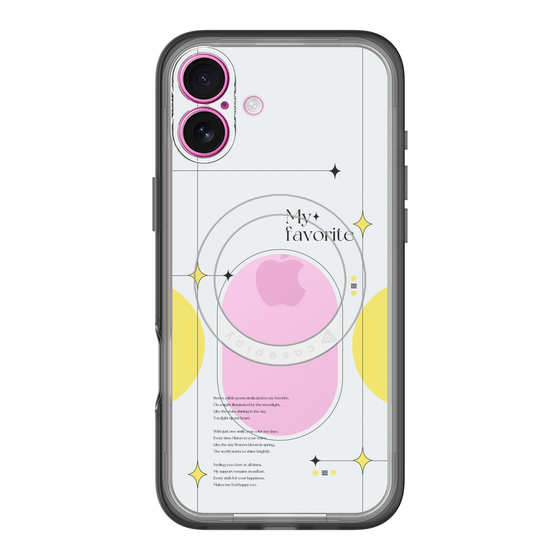 スリムプロテクションプレミアムケース with MagSafe［ オリジナル - チェキケース - イエロー ］