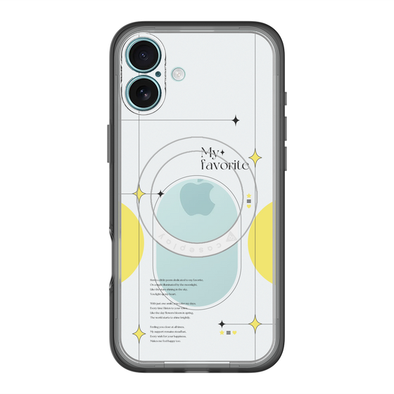 スリムプロテクションプレミアムケース with MagSafe［ オリジナル - チェキケース - イエロー ］