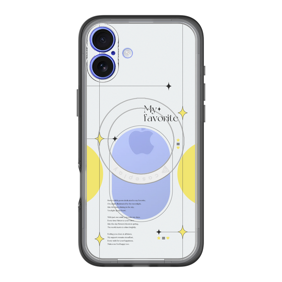 スリムプロテクションプレミアムケース with MagSafe［ オリジナル - チェキケース - イエロー ］