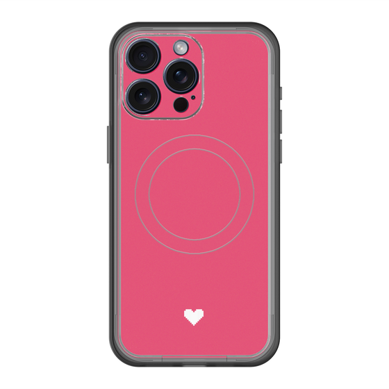 スリムプロテクションプレミアムケース with MagSafe［ オリジナル - 推し色ハート - レッド ］