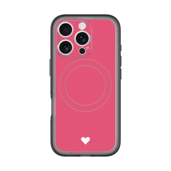 スリムプロテクションプレミアムケース with MagSafe［ オリジナル - 推し色ハート - レッド ］